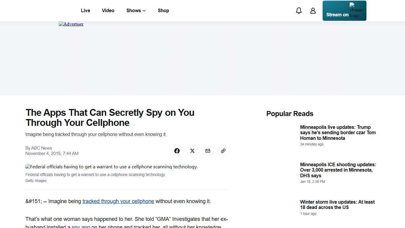The Apps That Can Secretly Spy on You Through Your Cellphone - ABC News