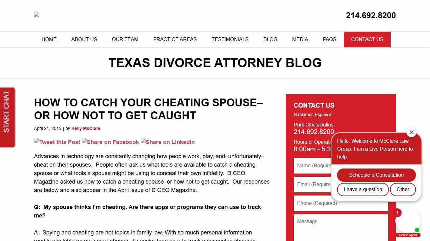 How to Catch Your Cheating Spouse--or How Not to Get Caught — Texas Divorce Attorney Blog — April 21, 2015